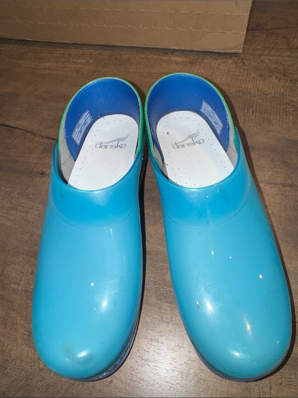 Dansko Blue Professional Nursing Clogs Slip Resistant Size 38